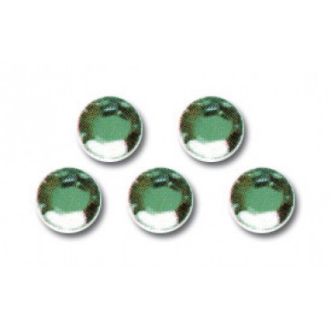 STRASS TONDI VERDE 100 PZ